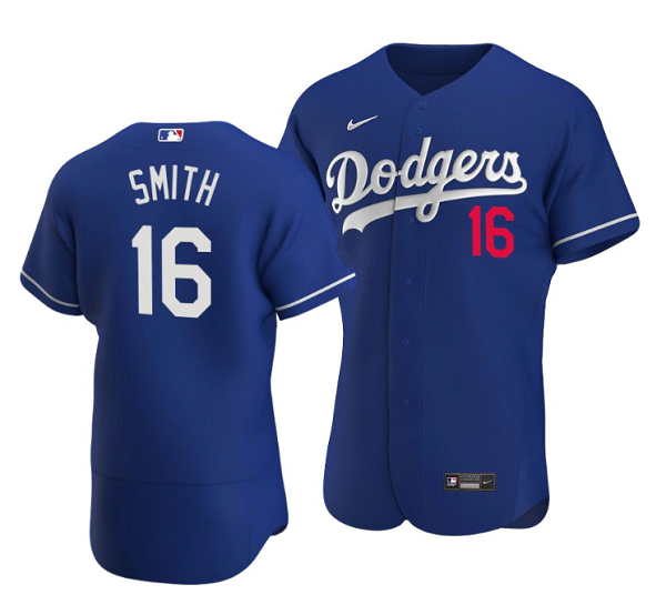 Men's Los Angeles Dodgers #16 Will Smith Blue Flex Base Stitched Jersey Men's Los Angeles Dodgers #16 Will Smith Blue Flex Base Stitched Jersey